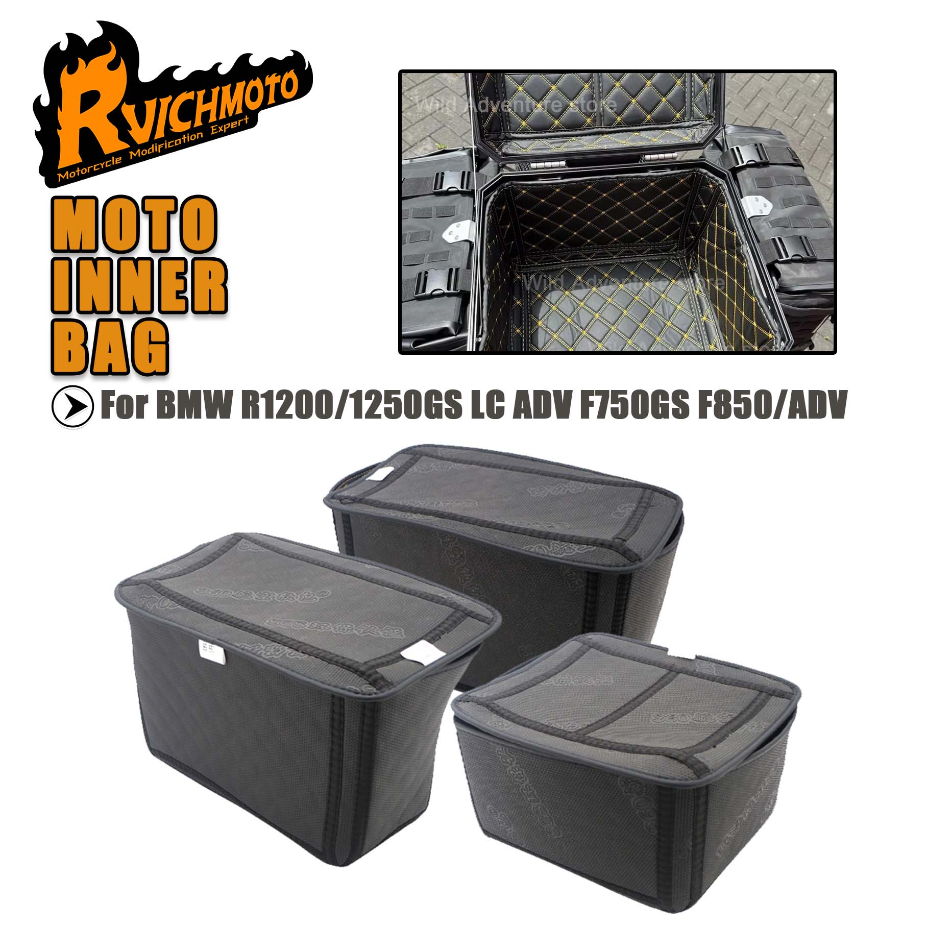 Luggage Cover Protector - ﻿ دراجة نارية العديلات العلوي بطانة