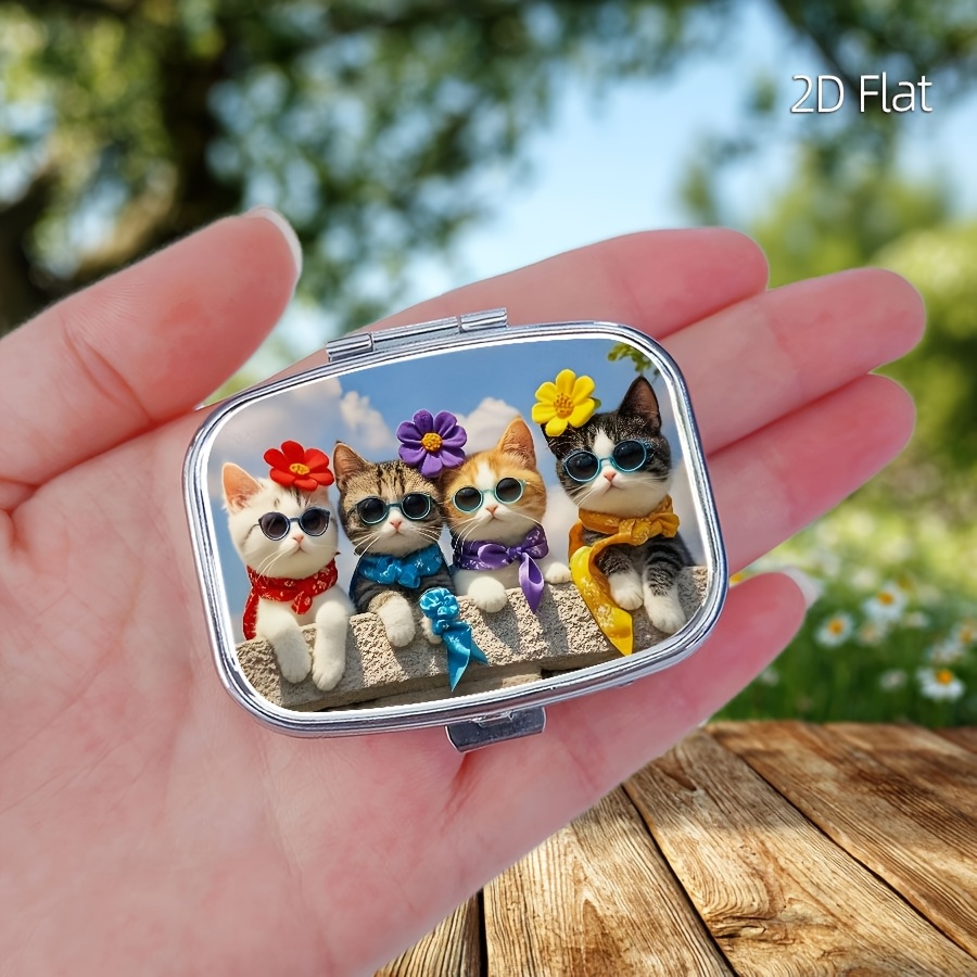 Travel Accessories As Gifts - تصميم مسطح، علبة أدوية واحدة بتصميم